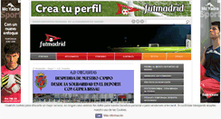 Desktop Screenshot of futmadrid.com